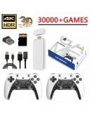 Безжична ретро конзола Game Stick PRO 30 000 видео игри, 64 GB, 2x безжичен контролер 4K Ultra Game